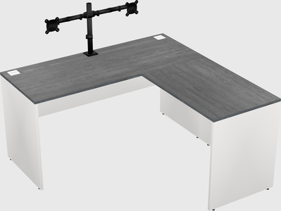 L-shaped office desk