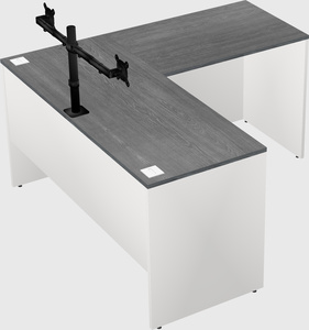 L-shaped office desk
