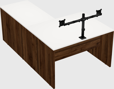 L-shaped office desk