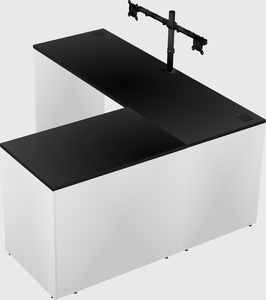 L-shaped office desk