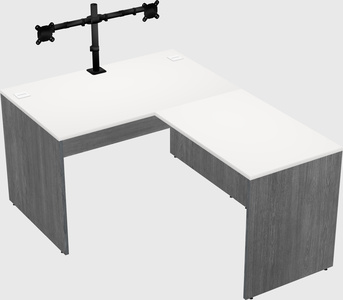 L-shaped office desk