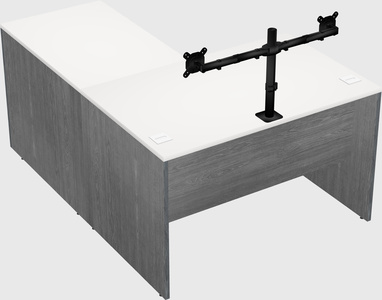 L-shaped office desk