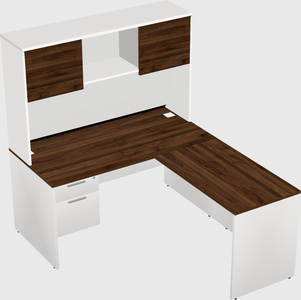 L-shaped office desk