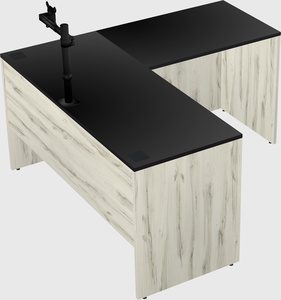 L-shaped office desk