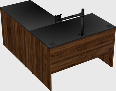 L-shaped office desk