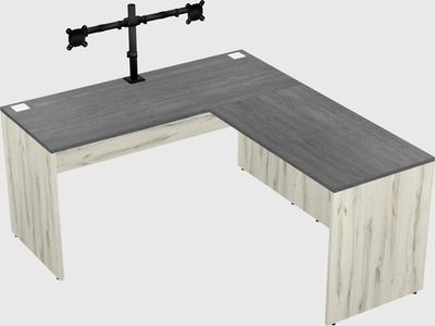 L-shaped office desk