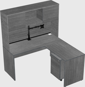 L-shaped office desk