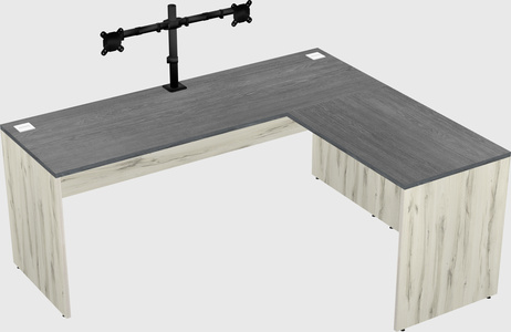 L-shaped office desk