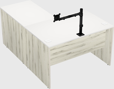 L-shaped office desk