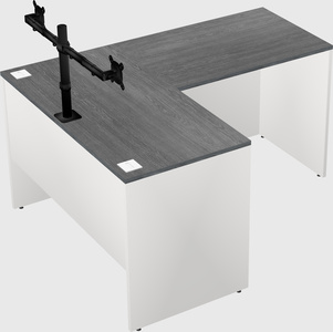 L-shaped office desk