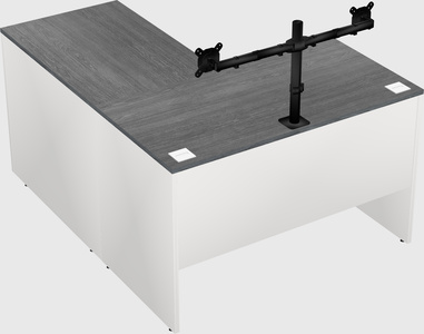 L-shaped office desk