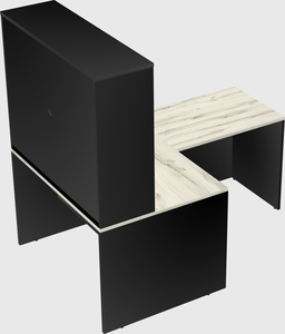 L-shaped office desk