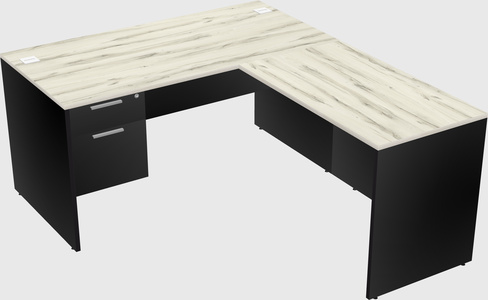 L-shaped office desk
