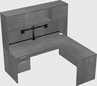 L-shaped office desk