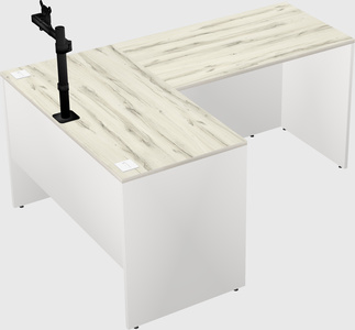 L-shaped office desk