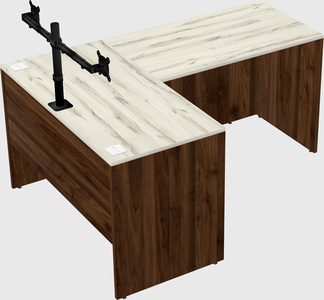 L-shaped office desk