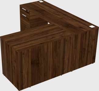 L-shaped office desk