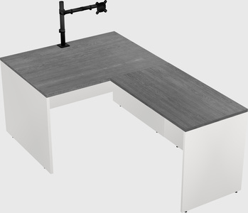 L-shaped office desk