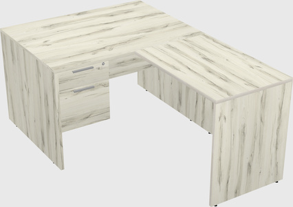 L-shaped office desk