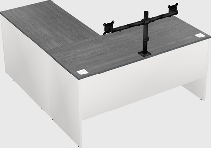 L-shaped office desk