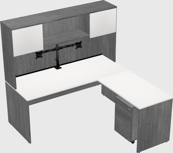 L-shaped office desk