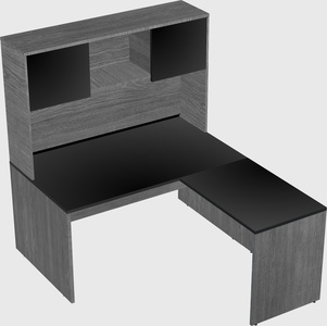 L-shaped office desk