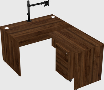 L-shaped office desk