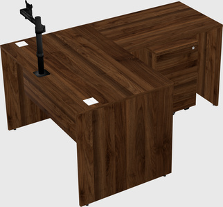 L-shaped office desk