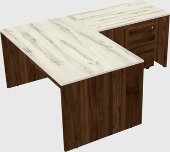 L-shaped office desk