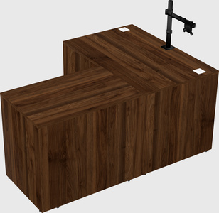 L-shaped office desk