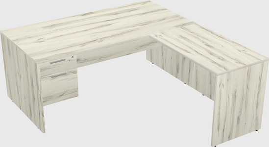 L-shaped office desk