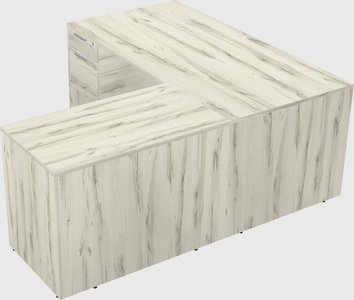 L-shaped office desk