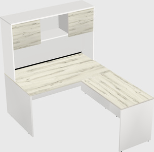 L-shaped office desk