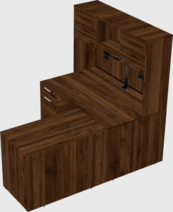 L-shaped office desk