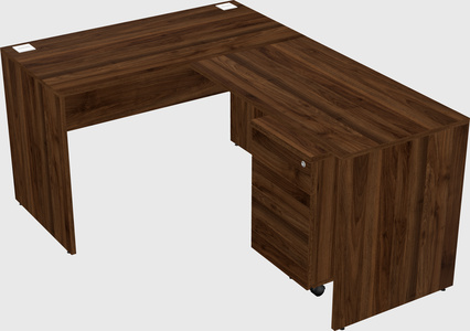 L-shaped office desk