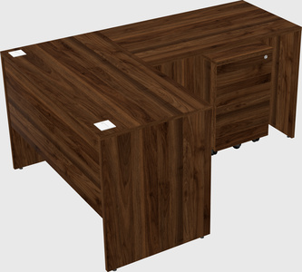 L-shaped office desk