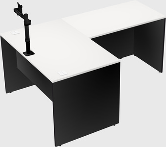 L-shaped office desk
