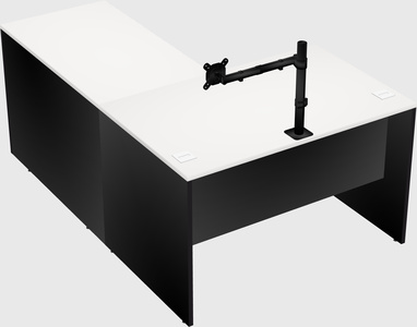 L-shaped office desk