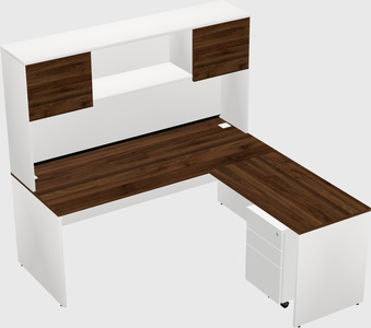 L-shaped office desk