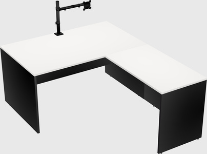 L-shaped office desk