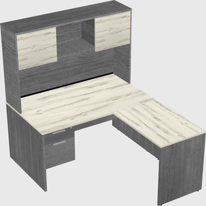 L-shaped office desk