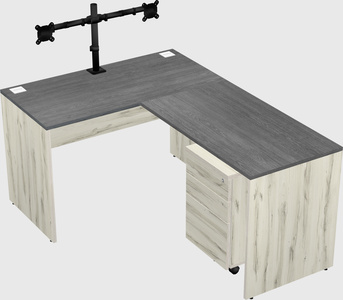 L-shaped office desk