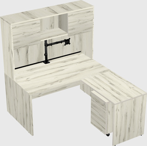 L-shaped office desk