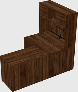 L-shaped office desk