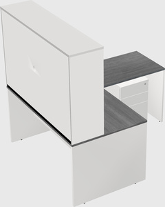 L-shaped office desk