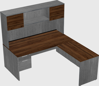 L-shaped office desk