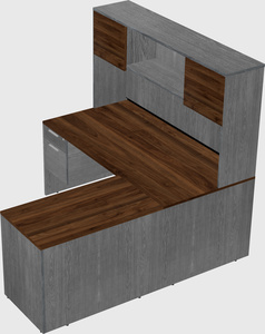 L-shaped office desk