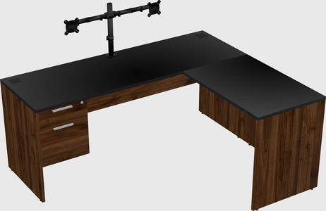 L-shaped office desk