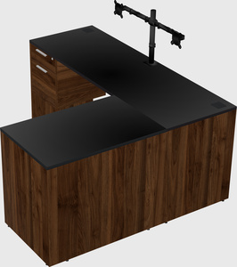 L-shaped office desk