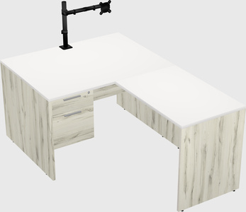 L-shaped office desk